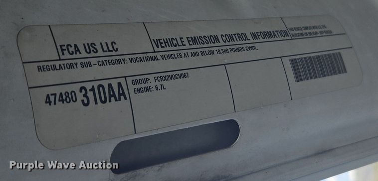 image for item FB9363 2015 Dodge Ram 4500 crane truck