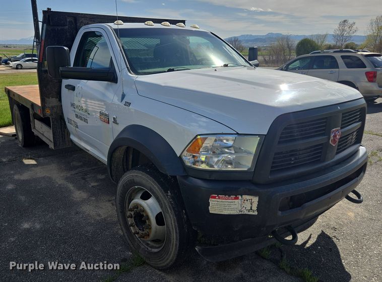 image for item FB9364 2012 Dodge Ram 4500 flatbed truck