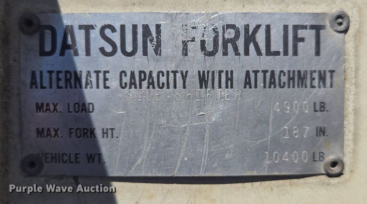 image for item FB9370 Datsun 6000 forklift
