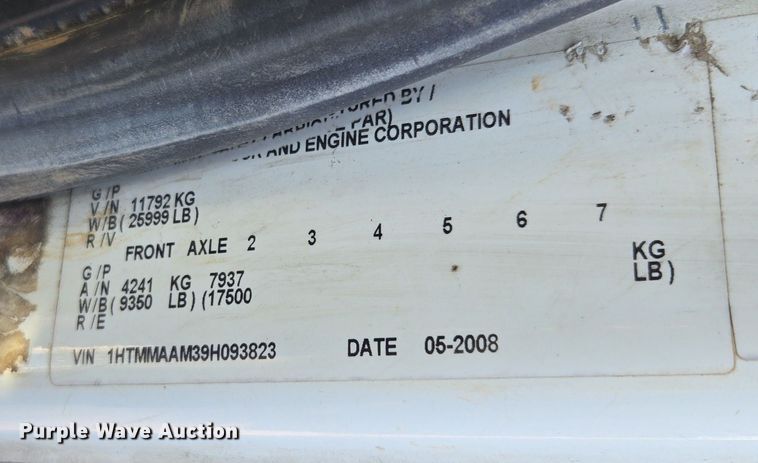 image for item FB9371 2009 International 4300 crane truck