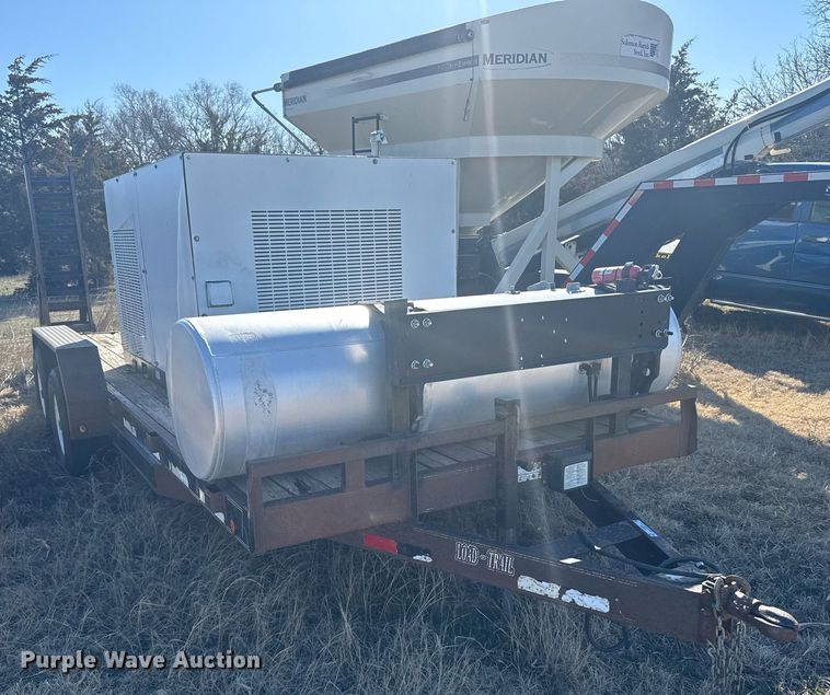 image for item NN9695 2021 Compressed Air Systems RS185 air compressor with 2003 Load Trail equipment trailer