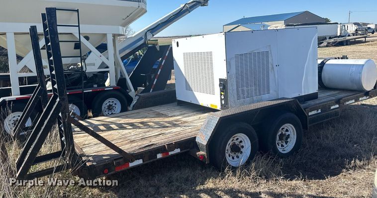 image for item NN9695 2021 Compressed Air Systems RS185 air compressor with 2003 Load Trail equipment trailer