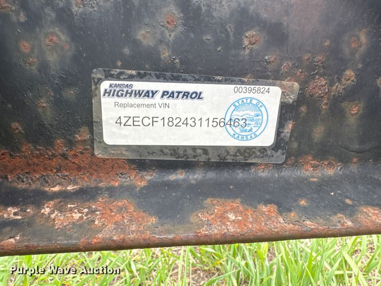 image for item NN9695 2021 Compressed Air Systems RS185 air compressor with 2003 Load Trail equipment trailer