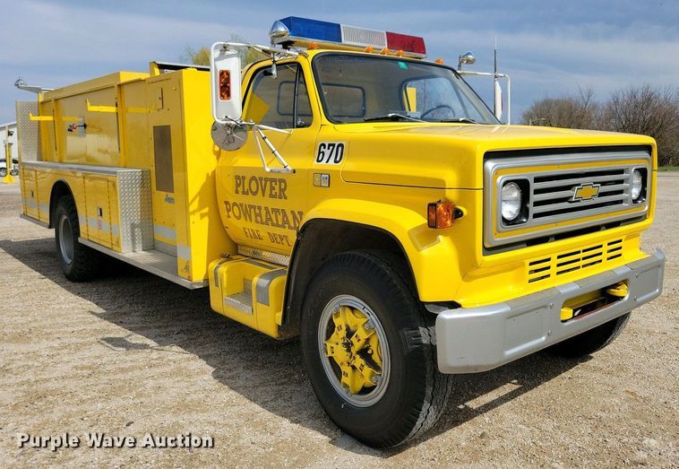 image for item NV9786 1981 Chevrolet C70 pumper fire truck