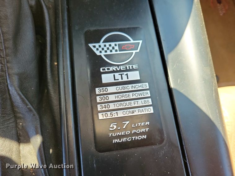 image for item NV9824 1996 Chevrolet Corvette LT1 