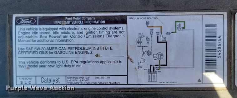 image for item NV9827 1997 Ford F150 XLT pickup truck