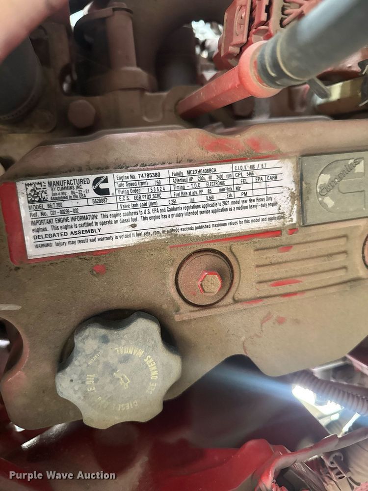 image for item YA0025 2022 Freightliner MT45 delivery truck