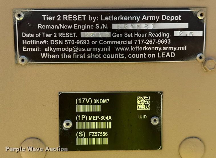 image for item YA0471 1997 Fermont DIV MEP-804A generator