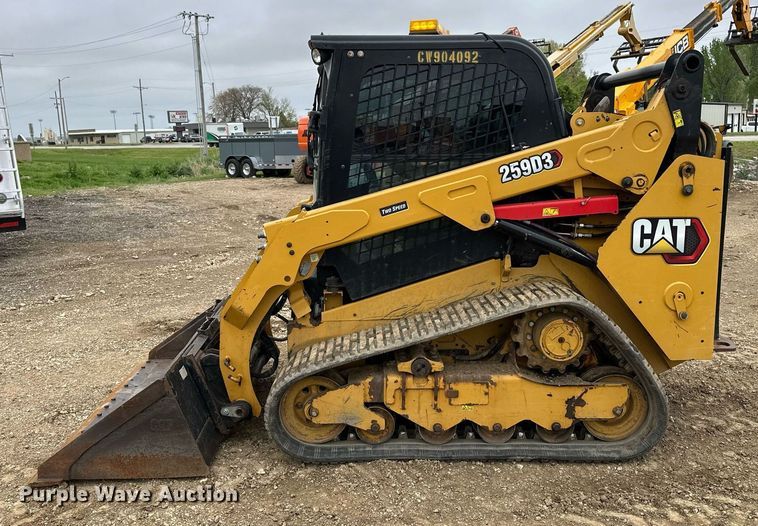 image for item DF8492 2020 Caterpillar 259D3 tracked skid steer loader
