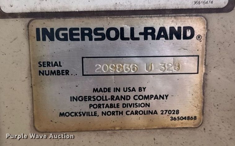 image for item DM5724 Ingersoll Rand P185 air compressor