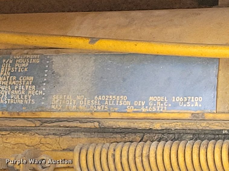 image for item DN3734 1972 Wabco 777B rigid frame motor grader