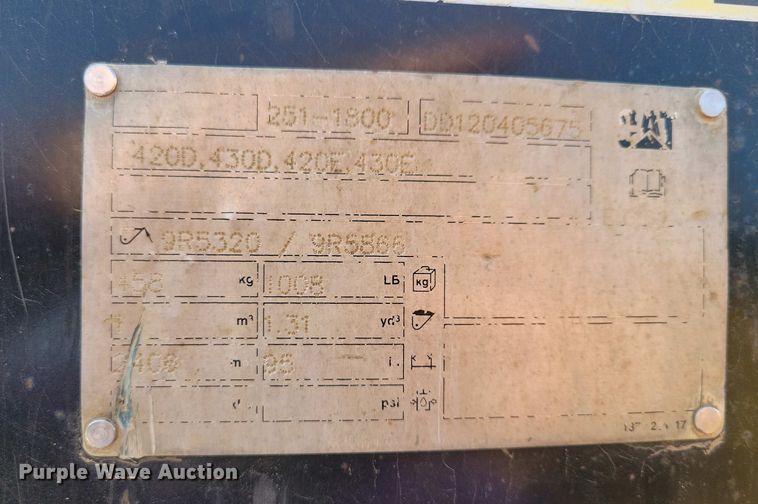 image for item DN3736 2011 Caterpillar 420E IT backhoe