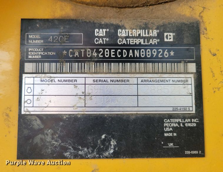 image for item DN3736 2011 Caterpillar 420E IT backhoe