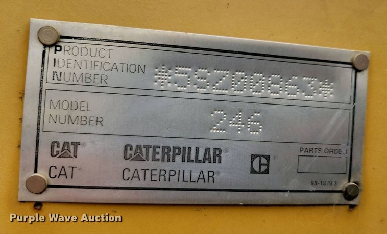 image for item DN3737 1999 Caterpillar 246 skid steer loader