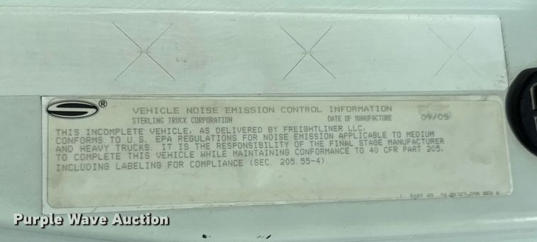 image for item DO0732 2006 Sterling L-Line dump truck