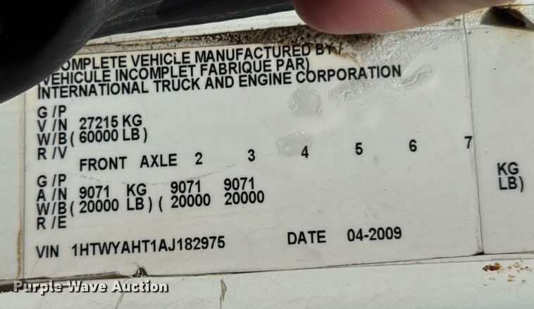 image for item DO0871 2010 International 7000 utility / service truck