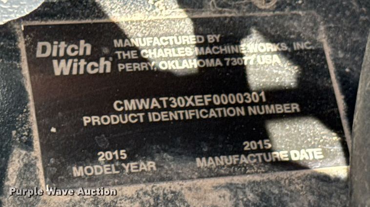 image for item DO0874 2015 Ditch Witch JT30 All Terrain directional boring unit