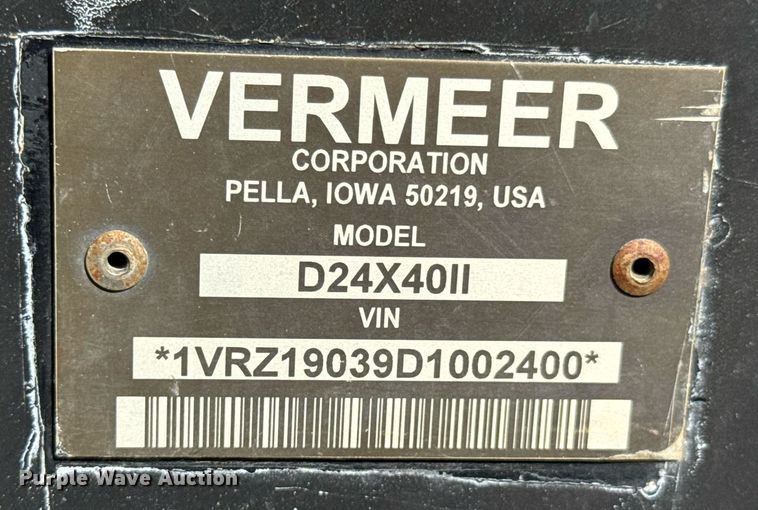 image for item DO0876 2013 Vermeer D24X40 II directional boring unit