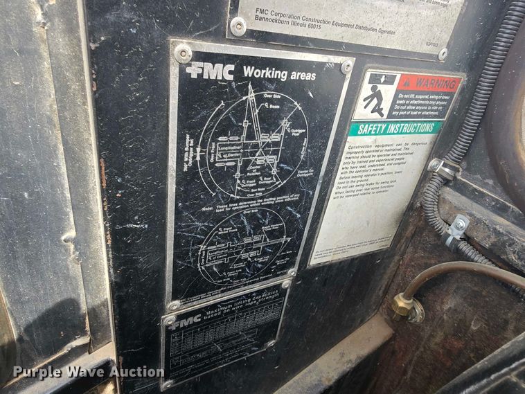 image for item DP3581 1983 FMC Link-Belt HTC-1055 crane