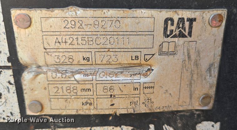 image for item DP6353 2021 Caterpillar 299D3 tracked skid steer loader