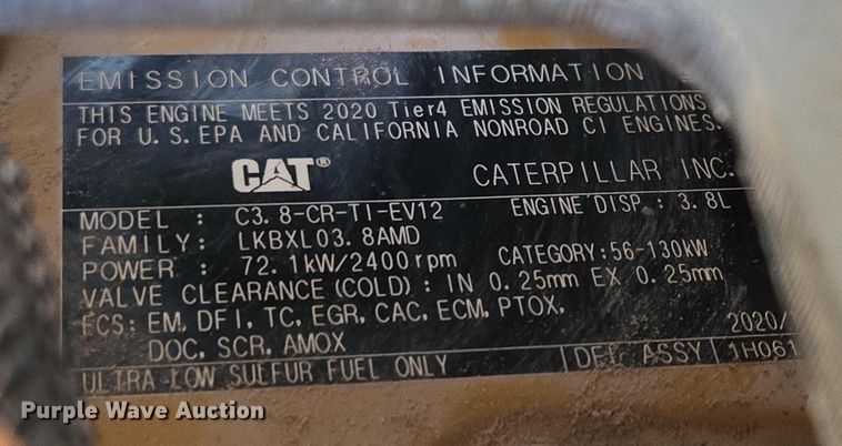 image for item DP6353 2021 Caterpillar 299D3 tracked skid steer loader