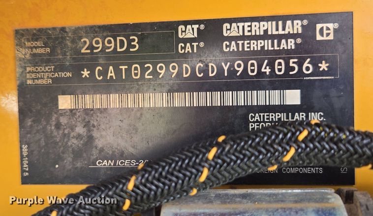 image for item DP6353 2021 Caterpillar 299D3 tracked skid steer loader
