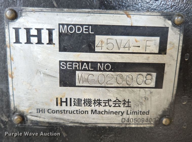 image for item DP6360 IHI 45V4-F mini excavator