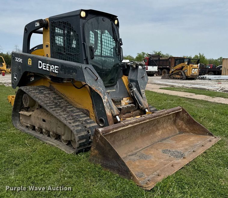 image for item DS3678 2015 John Deere 329E tracked skid steer loader