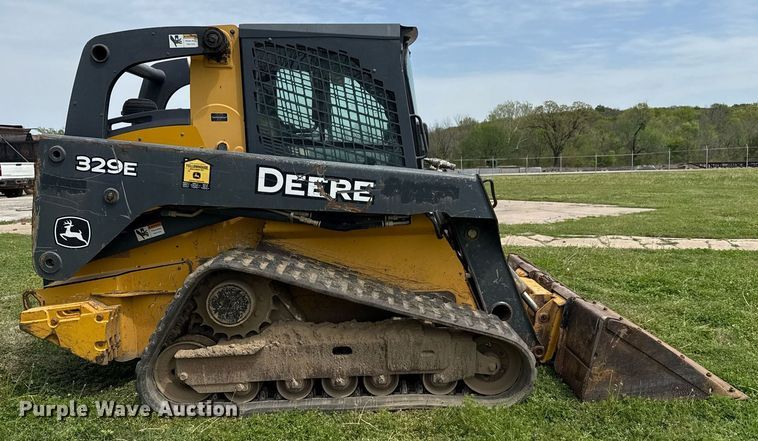 image for item DS3678 2015 John Deere 329E tracked skid steer loader