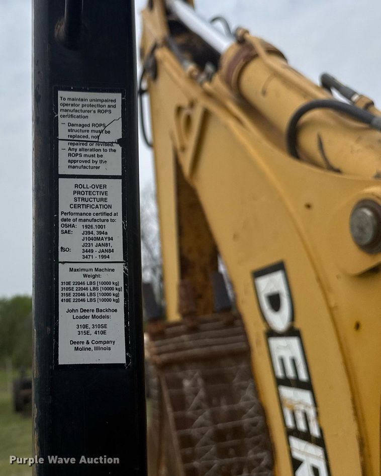 image for item DS3681 John Deere 310SE backhoe