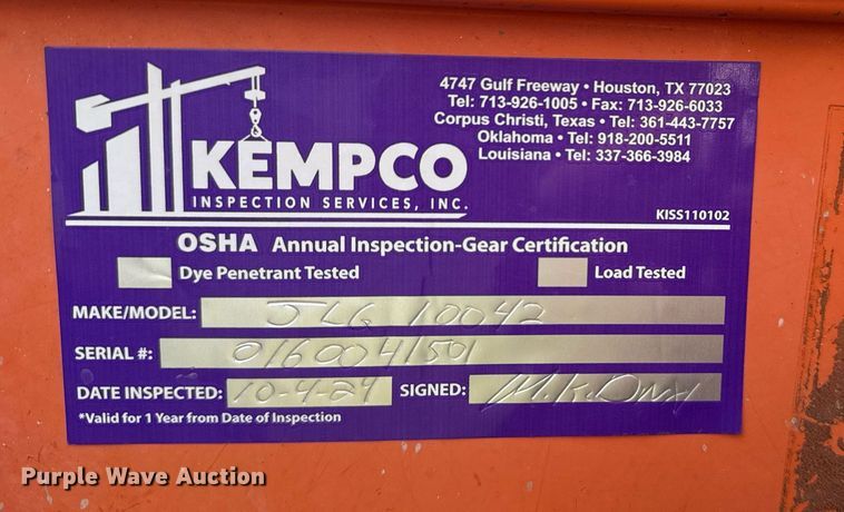 image for item DS3683 2011 JLG 10042 telehandler