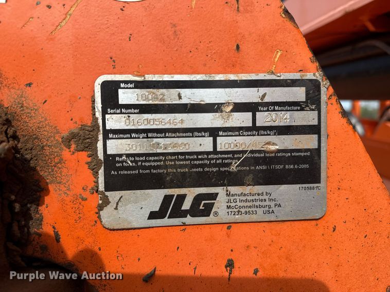 image for item DS3684 2014 JLG 10042 telehandler