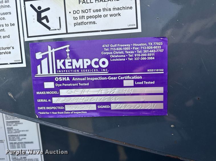 image for item DS3685 Gehl RS8-44 telehandler