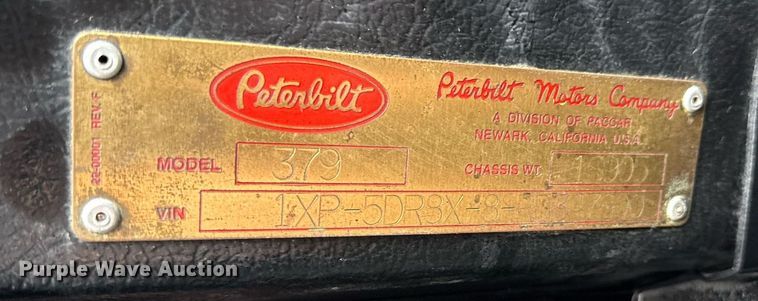 image for item DS4270 1994 Peterbilt 379 dump truck