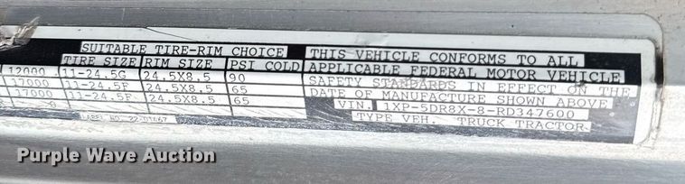 image for item DS4270 1994 Peterbilt 379 dump truck