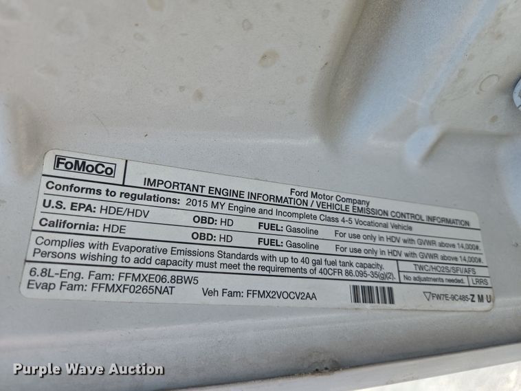 image for item DS5326 2015 Ford F450 Super Duty XL bucket truck