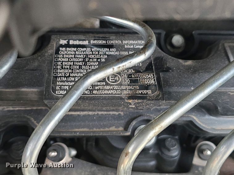 image for item DT6806 2018 Bobcat T650 tracked skid steer loader