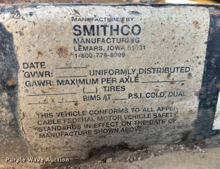 image for item DT7133 1998 Smith Co. side dump trailer