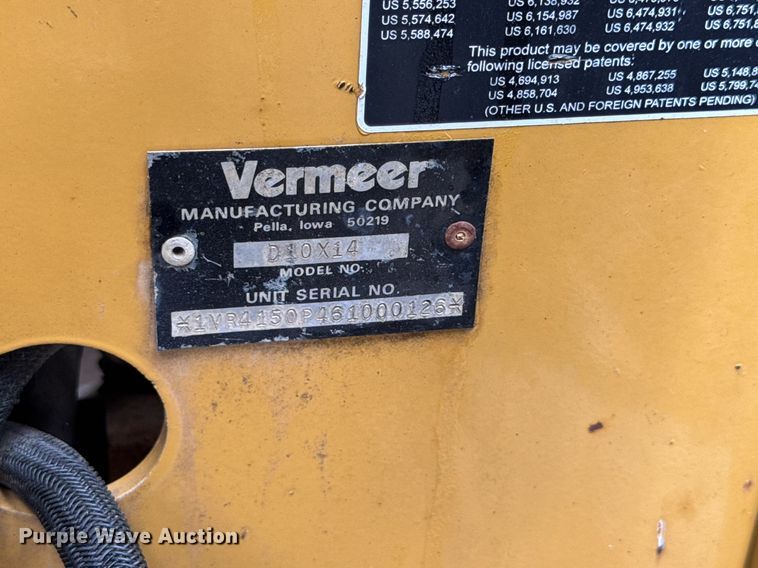 image for item DU3495 2006 Vermeer D10X14 directional boring unit