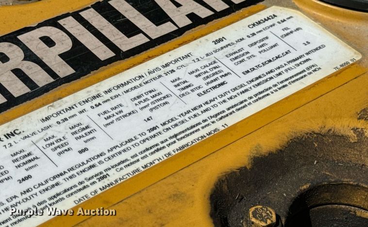 image for item DV1927 2002 Sterling Acterra dump flatbed truck