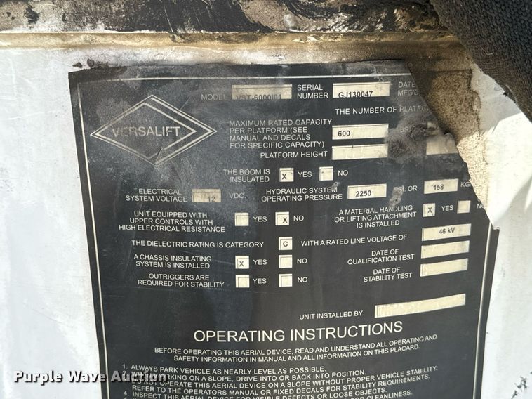 image for item DV1929 2014 Kenworth T370 bucket truck