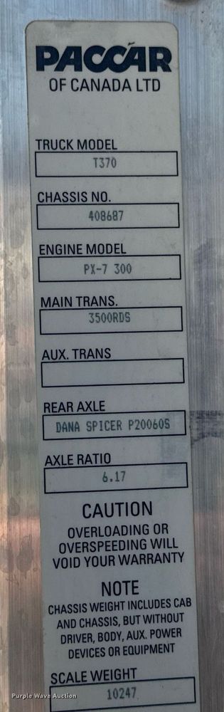 image for item DV1929 2014 Kenworth T370 bucket truck