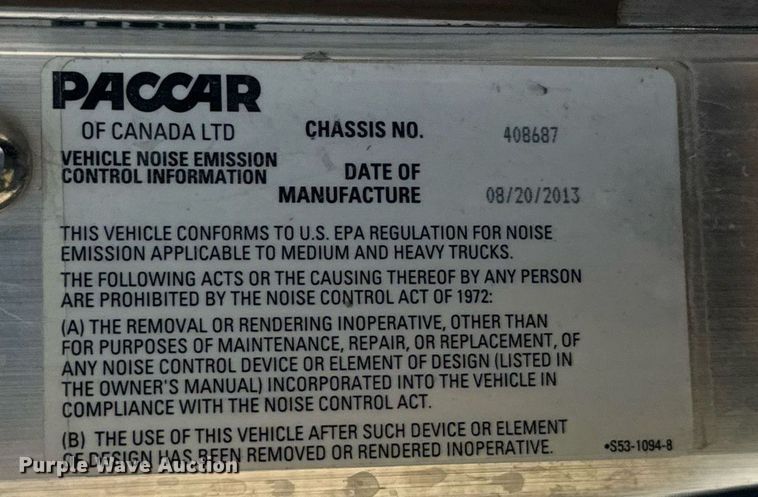 image for item DV1929 2014 Kenworth T370 bucket truck