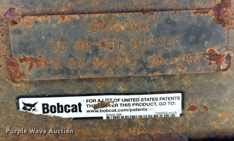 image for item DX8969 Bobcat 80HD C/I skid steer bucket