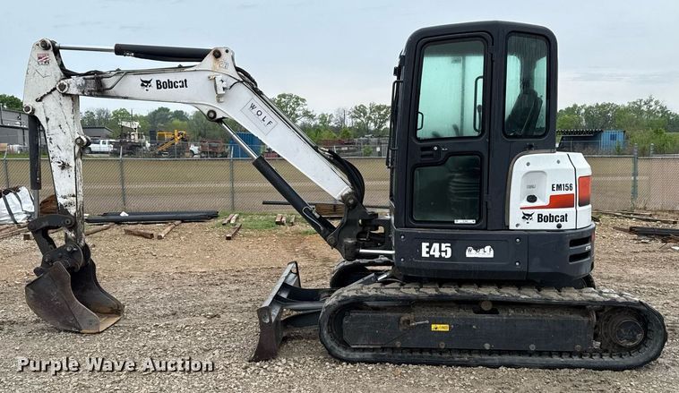 image for item DY8027 2015 Bobcat E45 mini excavator