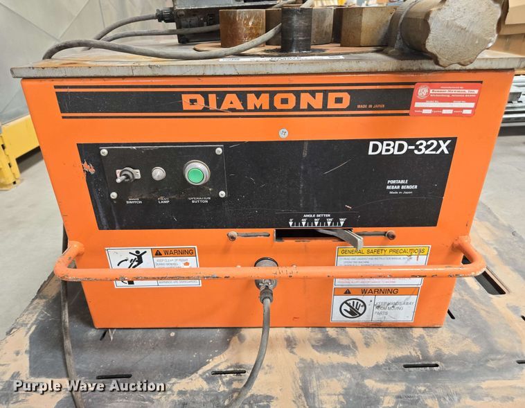 image for item DZ2978 Diamond DBD-32X  portable rebar bender