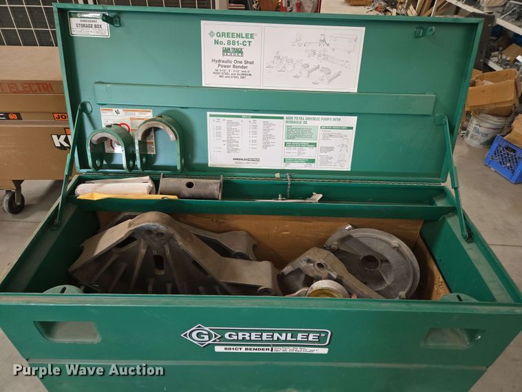 image for item DZ2979 Greenlee 881CT hydraulic one-shot bender