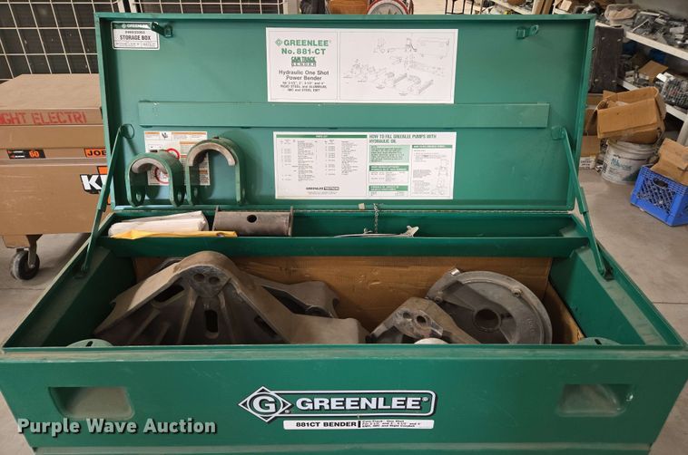 image for item DZ2979 Greenlee 881CT hydraulic one-shot bender