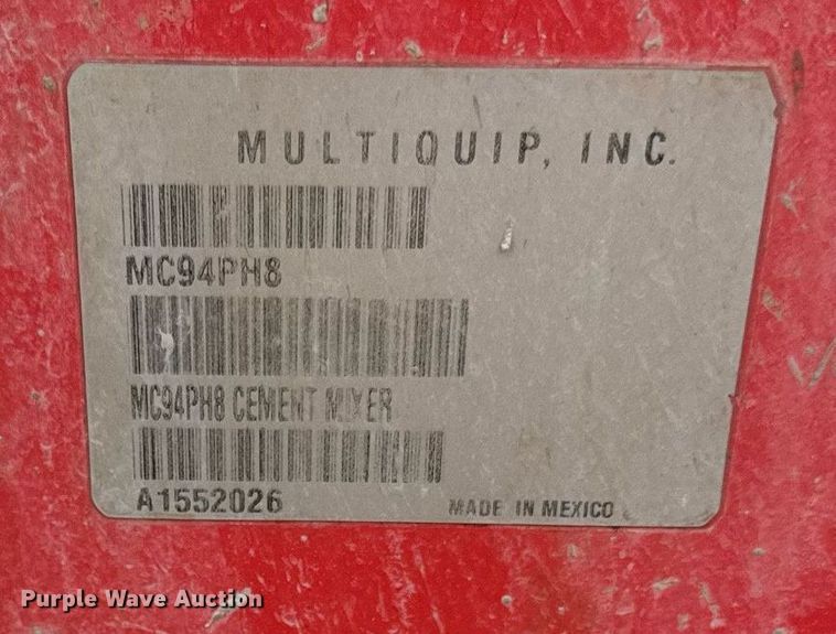 image for item DZ4000 Multiquip MC94PH8 concrete mixer