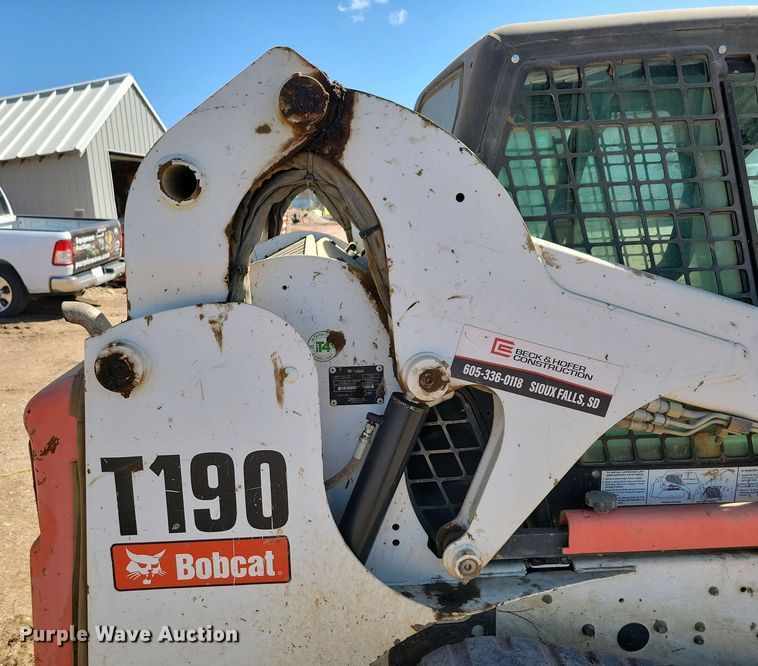 image for item EA2434 2012 Bobcat T190 tracked skid steer loader